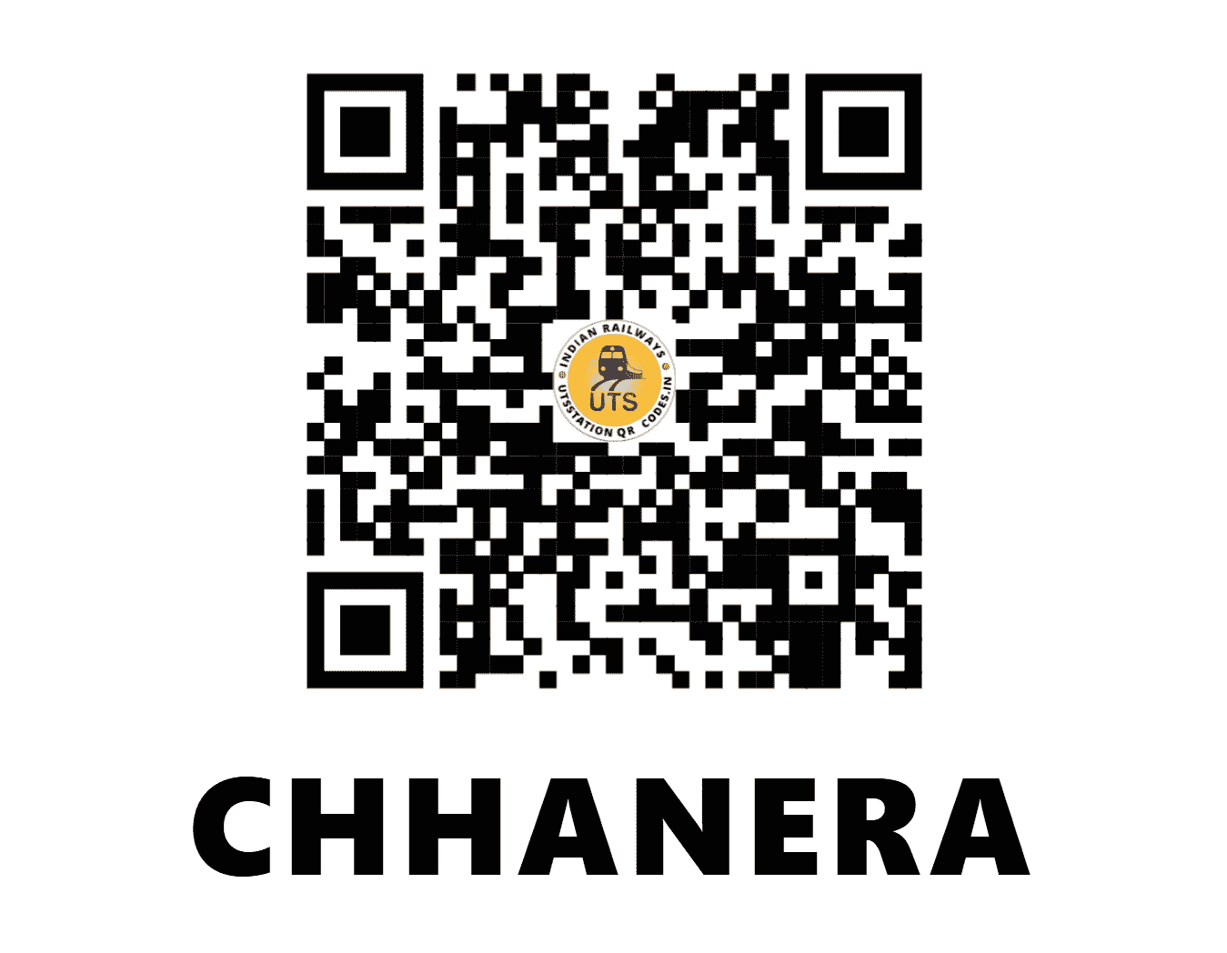 UTS QR Code for CHHANERA - CAER - WC (MADHYA PRADESH)